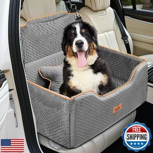 PWTAA Extended Dog Car Bed for Small Medium Dogs, Pet Booster Seat With Side - Picture 1 of 5