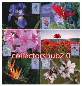 LIBYA 1995 Flowers (6 maximum-cards) - Zdjęcie 1 z 2