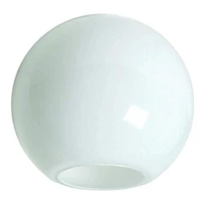 12" White Acrylic round Plastic Light Globe Pole Post Lamp Outdoor Fixture New ( - Picture 1 of 1