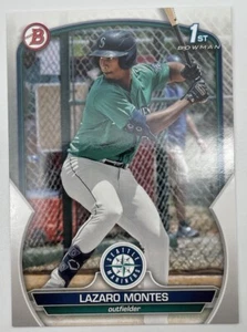 2023 1st Bowman Lazaro Montes #BP-58 Seattle Mariners - Picture 1 of 2
