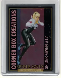 2024 Marvel Masterpieces '92 Platinum Corner Box Creations #CB-18 Spider-Gwen - Picture 1 of 2