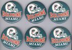 Lot of 6 Miami Dolphins Pin-back Buttons 2-1/2 inches 1997