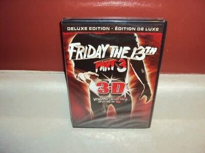 FRIDAY THE 13TH PART 3 3D DELUXE EDITION CANADIAN CANADA SEALED DVD HORROR MOVIE - Image 1 of 3