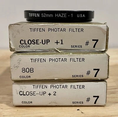 Lot Of 4 Tiffen - Three Series #7 and One 52mm Haze-1 - Image 1 of 3