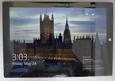 Microsoft Surface pro 3, silver, 13", i5, 8GB,256GB- Broken screen, Touch issue - Image 1 of 4