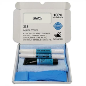 218 Alpine White Touch Up Paint for BMW CABRIO 3 SERIES 5 7 SERIE M3 X5 M5 6 8 - Picture 1 of 4