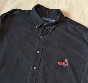 Ralph Lauren Corduroy Polo Bear Shirt Mens Size 2XLT Long Sleeve Button Down Car - Picture 1 of 9