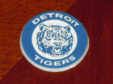 DETROIT TIGERS Vintage Old MLB RUBBER Baseball FRIDGE MAGNET Standings Board Cover