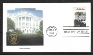 United Sates Presidents - The White House - FDC . Fleetwood cachet - Picture 1 of 1