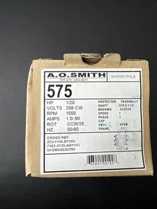 A.O. Smith 575 Electric Pole Motor - 1/20 HP - 1550 RPM New-Old Stock - Picture 1 of 7
