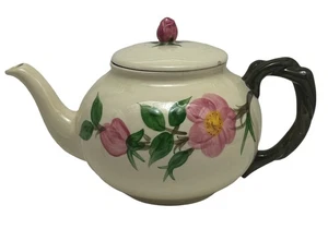 Tetera Franciscan Desert Rose Vintage 6" Altura Hecha en EE. UU. 1970’s Flying F - Imagen 1 de 7