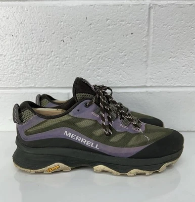 Zapatos de senderismo Merrell Moab Speed para mujer, liquen, 9 medianos púrpura/verde Foto 1 de 4