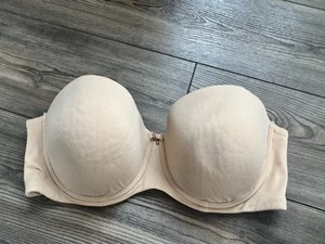 Soma Embraceable Multiway Bra Size 40DD Strapless Cream Beige Underwire - Picture 1 of 6