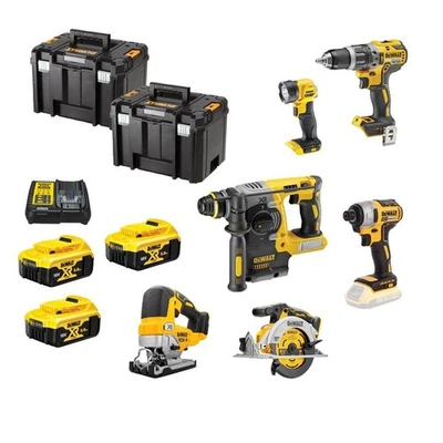 DeWalt DCK690P3T-GB 18V XR Cordless Brushless 6 Piece Power Tool Kit with 3 x... - Image 1 of 4