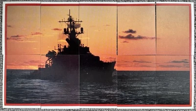 1991 Topps Desert Storm - PUZZLE B - 11 Sticker Red Border Destroyer Set NM  - Image 1 of 3