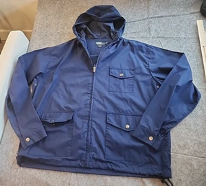 Polo Ralph Lauren Jacket Mens Extra Large Performance Windbreaker Rain Navy XL - Picture 1 of 6