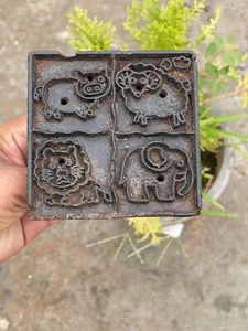Wooden Printing Different Animal Engraved Textile Fabric Stamp, Blocks 198 - Picture 1 of 10