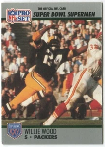1990-91 Pro Set Super Bowl XXV Silver Anniversary #115 Willie Wood G.B. Packers - Picture 1 of 2