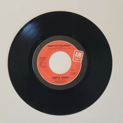 SIMPLE MINDS SANCTIFY YOURSELF (VG+) AM-2810 45 RECORD - Image 1 of 2
