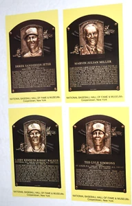 MLB HALL Of Fame Inductee Postcards: CLASS 2020: Jeter, Miller, Simmons, Walker - Picture 1 of 5
