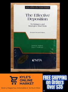 The Effective Deposition Revised 2nd Edition by David Malone (Paperback) SIGNED - Picture 1 of 7