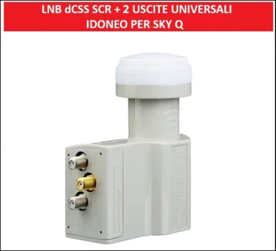 Convertitore Satellitare LNB Illuminatore Parabola DCSS SCR 2 Uscite Universali - Immagine 1 di 4
