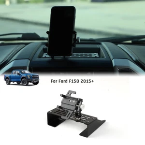 Console Dashboard Storage Box Phone Holder Mount Bracket For Ford F150 2015-2020 - Picture 1 of 8