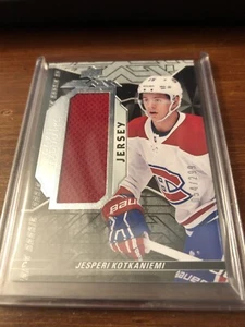 Jesperi Kotkaniemi 2018-19 Upper Deck Black 054/299 Rookie Trademarks Relic - Picture 1 of 1