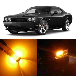 Alla Lighting Front Signal Light 4157 Amber LED Bulbs for 08~14 Dodge Challenger - Picture 1 of 6