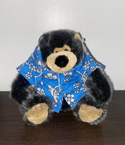 Fiesta ASST sitzende Honigbären braun grau #L03127 selten Plüsch 9 Zoll Urlaub Vintage - Bild 1 von 4