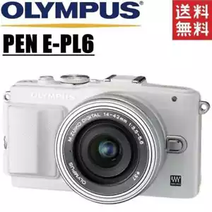 Olympus OLYMPUS PEN E-PL6 Objektiv Kit weiß spiegellose Spiegelreflexkamera gebraucht - Bild 1 von 3