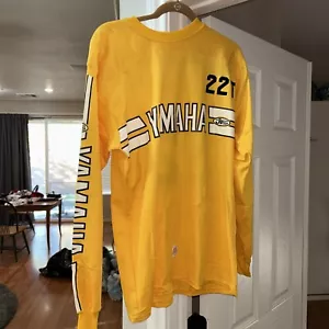 VINTAGE 70's YAMAHA JT RACING USA MOTOCROSS BIKE JERSEY LARGE A. Blevins - Picture 1 of 18