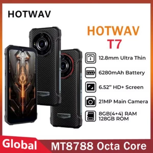 Global Version Hotwav T7 Rugged Phone IP68 Waterproof 6280mAh 21MP Main Camera - Picture 1 of 15