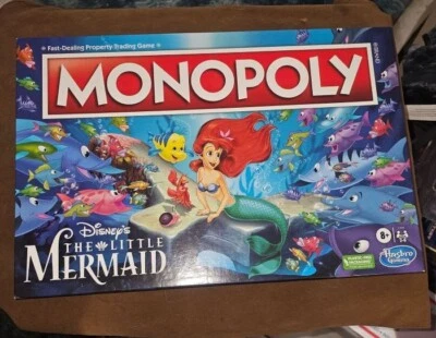 Monopoly Disney's Little Mermaid Edition Board Game 2-6 Players Brand New Sealed - image 1 of 3