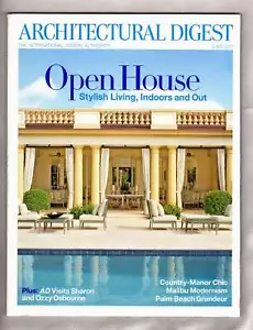 Architectural Digest June 2011 Sharon & Ozzy Osbourne Malibu Palm Beach - Picture 1 of 2