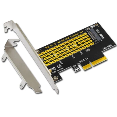 M.2 NGFF M-Key to Desktop PCIe x4 NVMe SSD Adapter Card with Brackets - Image 1 of 4