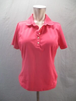 NIKE DRI-FIT GOLF Talla M Mujer 1/2 Botón Cuello Manga Corta Polo 366 Foto 1 de 4