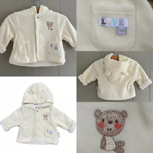 Baby Jacket Hooded Mothercare Cardigan Coat Bear Ears Unisex Lemon Cute Gift - Picture 1 of 7
