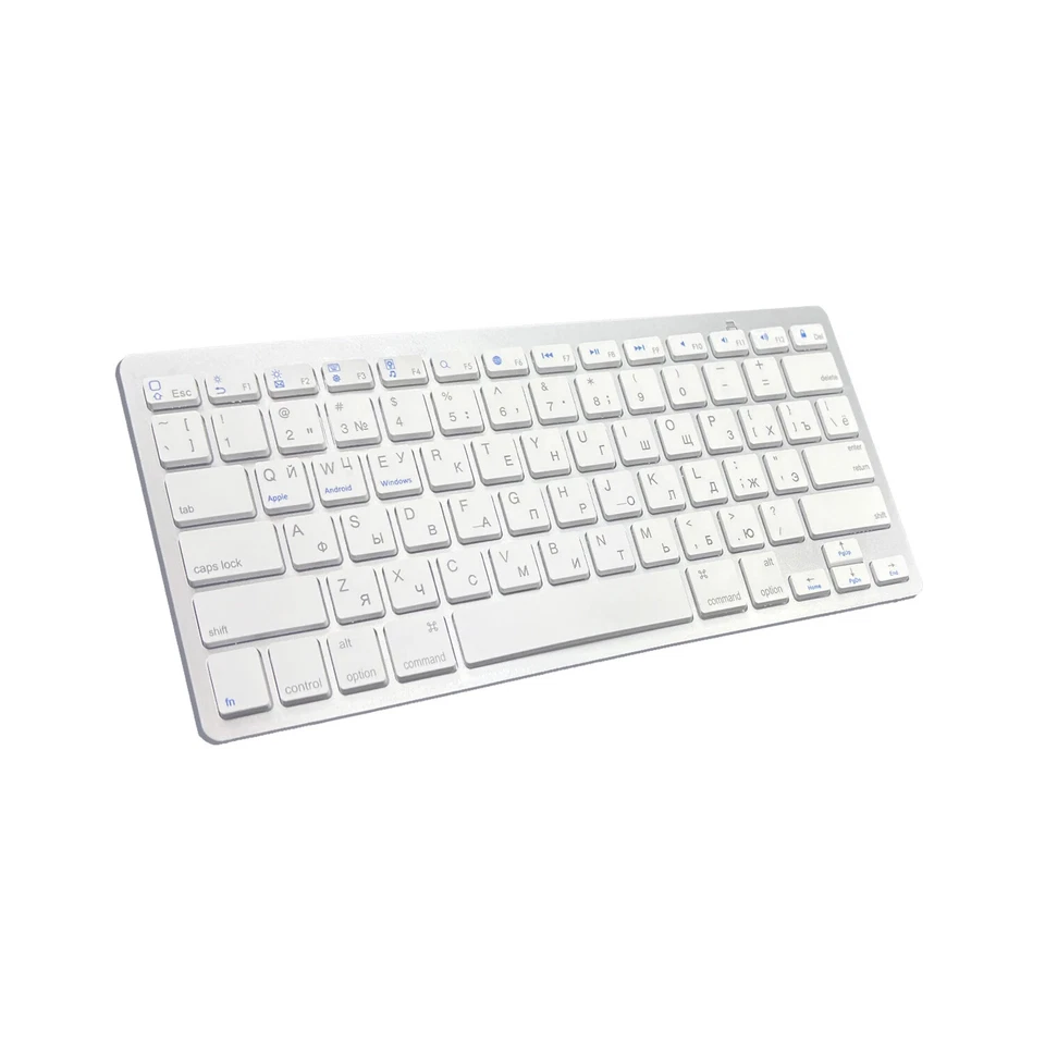 Russian Language Ultra-Thin Wireless Silent Keyboard 78key Layout for PC&Tablet - Image 1 of 4