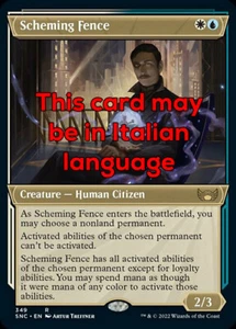 MTG SCHEMING FENCE 349 EXC - RICETTATORE COSPIRATORE - SNC X IT - MAGIC - Picture 1 of 1