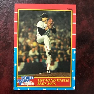 1987 Fleer GLOSSY Set BRUCE HURST 1986 WORLD SERIES #1 RED SOX METS ** MINT ** - Picture 1 of 1