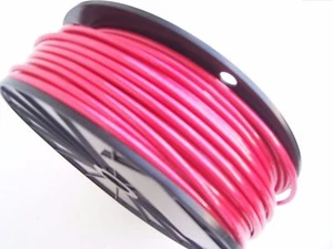 RED Vinyl Coated Cable Wire Rope, 3/16" - 1/4", 7x19, 100 ft reel - Picture 1 of 1