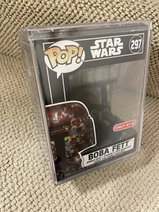 Funko Pop! Star Wars Boba Fett Futura Target Exclusive in a Hard Pop Stack #297 - Picture 1 of 6