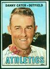 315, Original Autograph, 1967 Topps Baseball Card #157, Danny Cater, Athletics