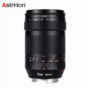 AstrHori 85mm F2.8 Manual Focus Macro Full Frame Portrait Lens for Leica M-Mount - Picture 1 of 7