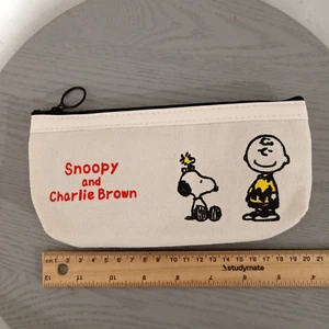 Novelty Snoopy Zip Cosmetic Makeup Bag Purse Gift Travel Pouch AUS Free Postage - Picture 1 of 3