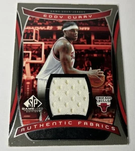 2004-05 UD SP GAME USED ED.EDDIE CURRY G/W JERSEY BULLS NBA CARD - Picture 1 of 2