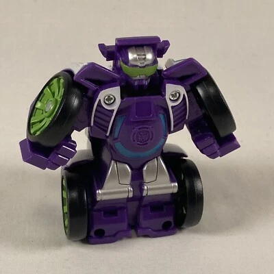 TOMY Rescue Bots Flip Racers Blurr Purple Griffin Rock Racing 2017 Transformers - Image 1 of 4