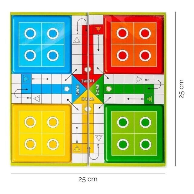 Jogo de Tabuleiro Ludo - Madeira MDF - Pais e Filhos - Lacrado