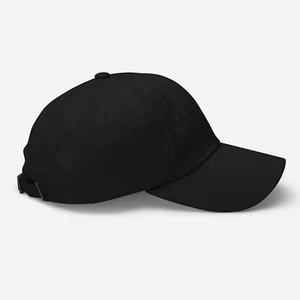 Blackout Dark MAGA Hat Trump Elon Musk 2024 Rally Embroidered Adjustable Dad Cap - Picture 1 of 7